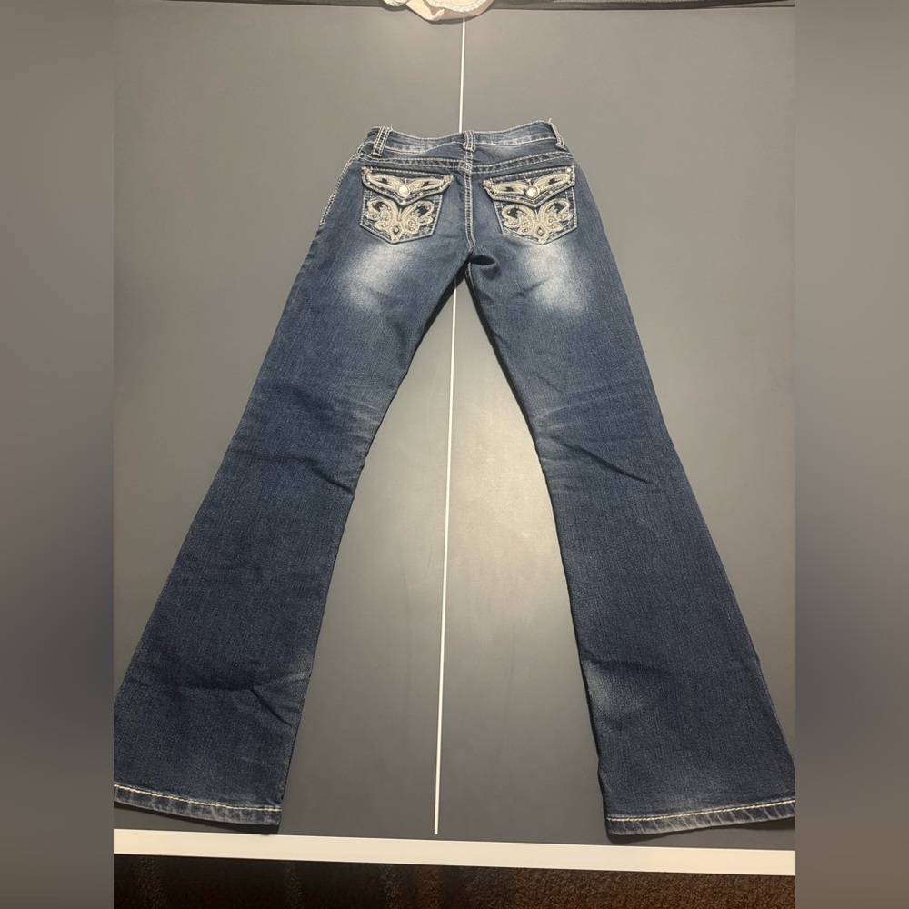 Red Ranch Bootcut Jeans - Picture 6 of 8